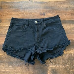 American Eagle Black Denim Shorts